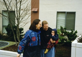 Brenda, mommy and Johanna in February, 1997