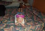 Johanna in the hotel in Honolulu