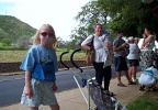 Waiting for a bus back to Honolulu