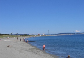 View towards the light house at Point Wilson