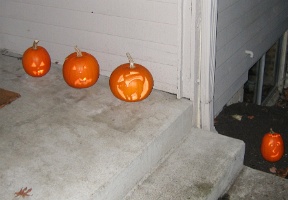 Our four pumpkins