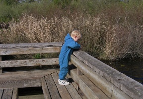 Tuomas at Larsen Lake
