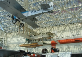 Swallow Commercial and Boeing B&W (the float plane). The B&W was the first airplane designed and built by Boeing. B&W stands for Boeing and Westervelt (Boeing and Westervelt founded Pacific Aero Products Co in 1916, but Boeing renamed the company after Westervelt left).