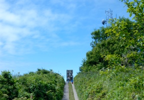 The last hill before reaching Cape Disappointment lighthouse