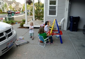 Visiting Chris and his family in Redmond