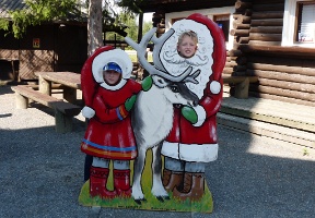 Johanna and Tuomas at Santa Park