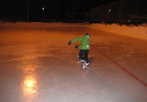 Tuomas skating away from the photographer