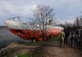 The "Vesikko" submarine, which unfortunately was closed to visitors on the day we were there.