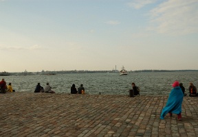 It started to get very windy (and a bit later started to rain).