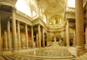 A composite image from inside the Panthéon