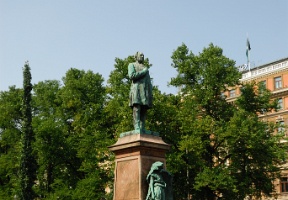 Statue of Johan Ludvig Runeberg, the national poet of Finland.