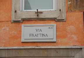 Our apartment was on Via Frattina in downtown Rome
