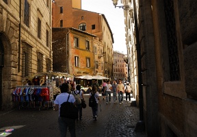 Walking through some of the side streets