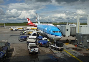 My flight to Amsterdam