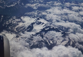 Flying over northern Washington