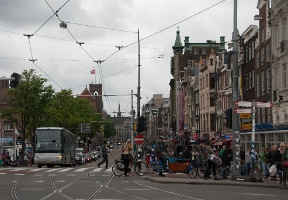 There were a lot of bicyclists in Amsterdam - had to watch out for them more than for cars.