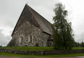 Northeast side of the church