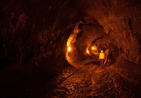 Inside the lava tube