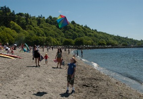 but it wasn't windy enough and there were lots of people at the beach to watch out for