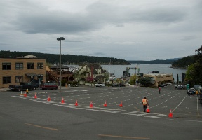 Waiting for the ferry on our way back home