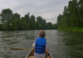 Canoeing with Tuomas on the Snoqualmie River