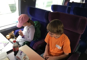 On the Paris - Nice TGV train.