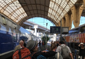 Arriving in Nice