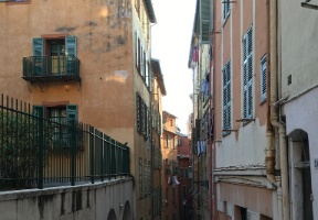 The alley on which our apartment was
