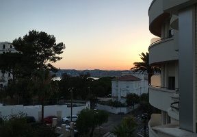 Sunset seen from our hotel room