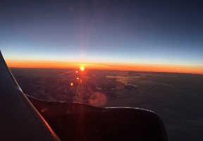 Somewhere above northern Canada