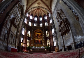 The altar has another painting by Titian